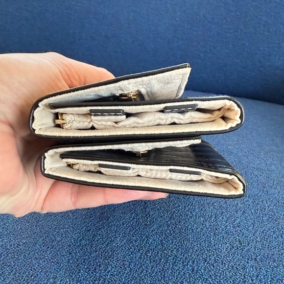 NEW!_WOLF 1834_Caroline Leather Travel Roll/ Snap Case_ 2 Available - Picture 11 of 12